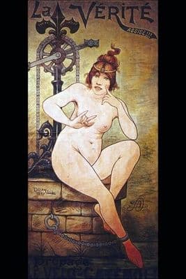 Vintage French cycling poster - La Verite Assise