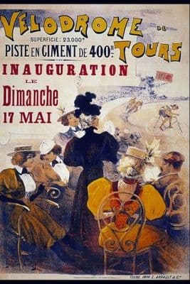 Vintage French cycling poster - Velodrome tours