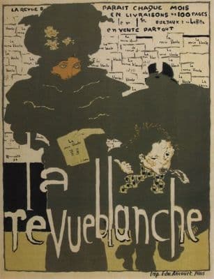 Vintage french magazine cover - La revue blanche