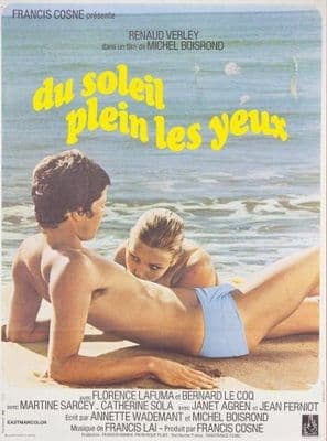 Vintage French movie poster - Du soleil plein les yeux