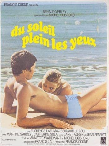 Vintage French movie poster - Du soleil plein les yeux