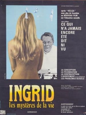 Vintage French movie poster - Ingrid