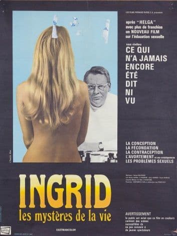Vintage French movie poster - Ingrid