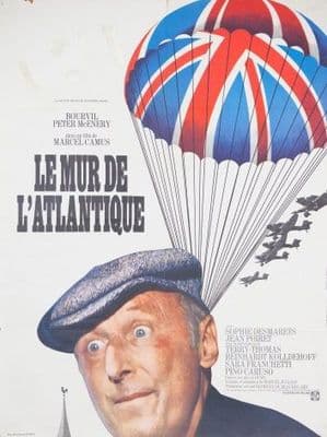 Vintage French movie poster - LE MUR DE L'ATLANTIQUE