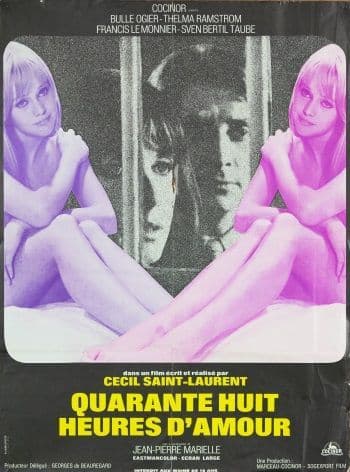Vintage French Movie poster - Quarante huit heures d'amour
