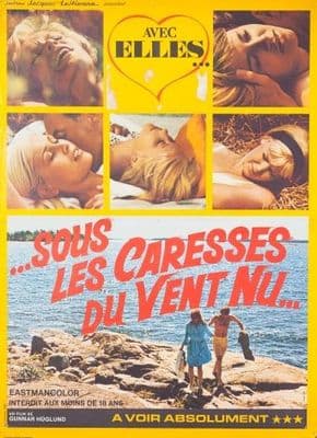 Vintage French movie poster - Sous les caresses du vent nu