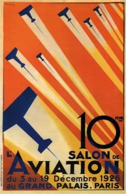 Vintage French poster - 10th Paris air show 1926