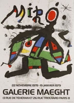 Vintage French poster - Galerie Maeght (1979)