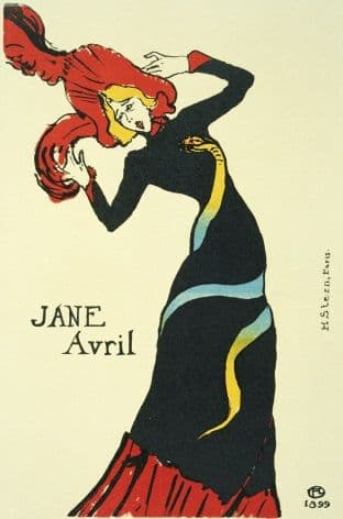 Vintage French poster - Jane Avril