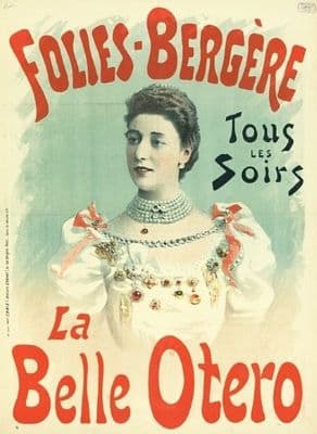 Vintage French poster - La Belle Otero