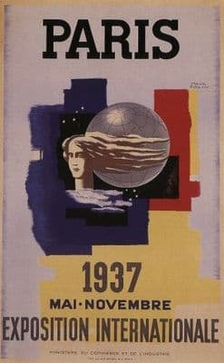 Vintage French poster - Paris International Exhibition (1937)