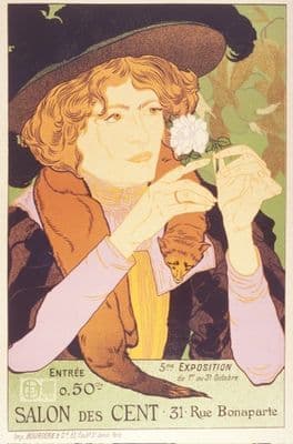 Vintage French poster - Salon des cent art exhibition