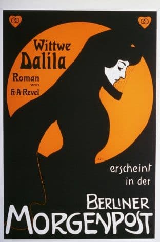 Vintage German advertisement poster