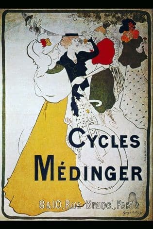 Vintage German cycling poster - cycles medinger