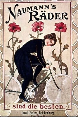 Vintage German cycling poster - Naumanns rader