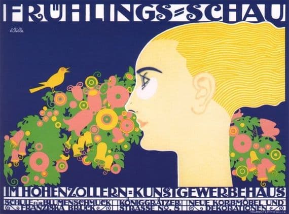 Vintage German poster - Ausstellungsplakat 1914