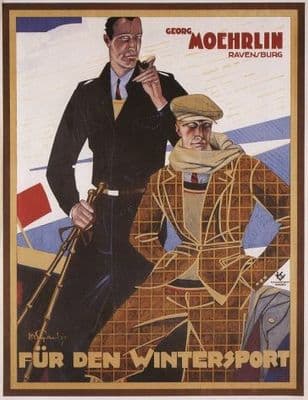 Vintage German poster - Fur den wintersport