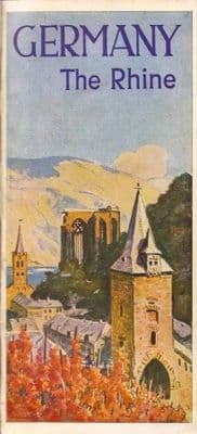 Vintage German poster - Germany, The Rhine