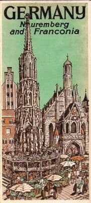 Vintage German poster - Nuremberg and Franconia