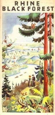 Vintage German poster - Rhine blackforest
