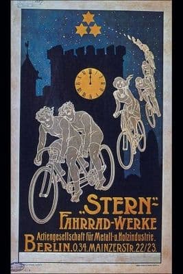 Vintage German poster - Stern bicycle works