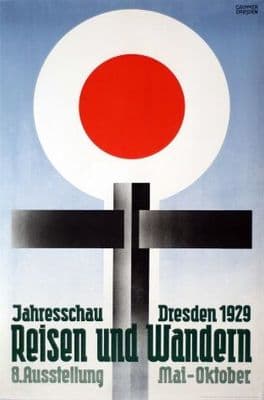 Vintage German travel poster - Reisen Wandern Grimmer