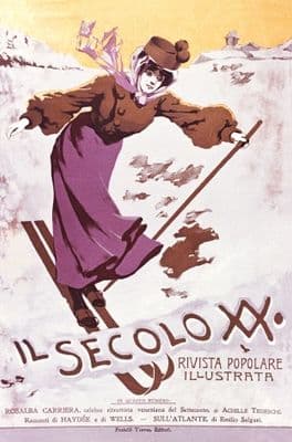 Vintage Il Secolo XIX Advertising Poster