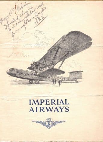 Vintage Imperial Airways Flyer poster 1931
