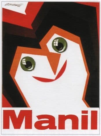 Vintage Italian Manil Soap  Beauty Advertising Poster