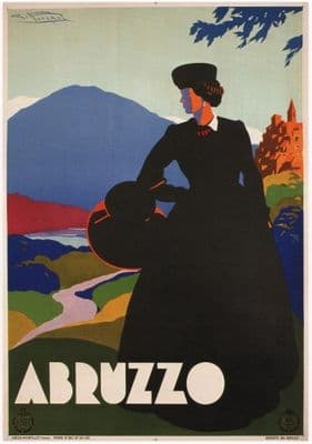 Vintage Italian Poster, Abruzzo