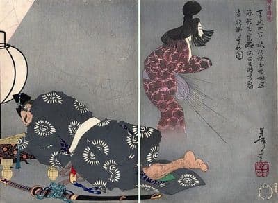 Vintage Japanese poster - Jorogumo 