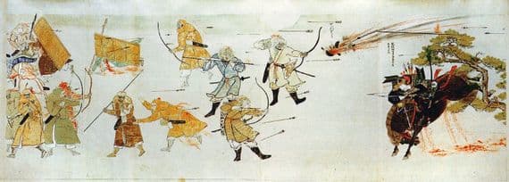 Vintage Japanese poster - Samurai battlefield