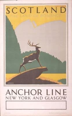 Vintage LNER poster - Scotland the land of romance, 1939