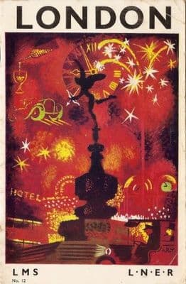 Vintage London poster - LMS LNER 1938