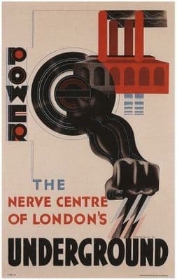 Vintage London underground poster - Power, 1930