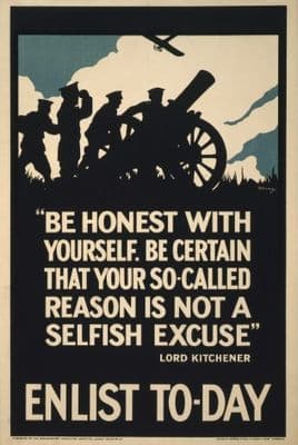 Vintage Lord Kitchener British WW1 Poster