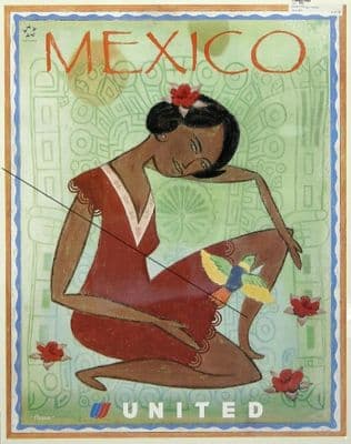 Vintage Mexico Travel Poster