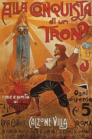 Vintage movie poster - Alla Conquista di un Tron Poster