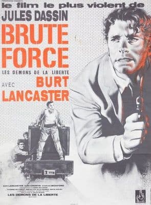 Vintage Movie poster - Brute Force 1947