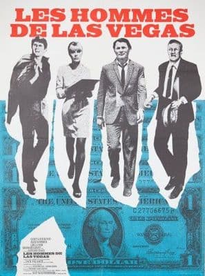 Vintage movie poster - Les Hommes De Las Vegas