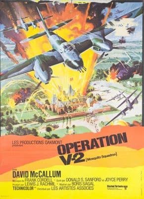 Vintage Movie poster - Operation V2 (Mosquito Squadron)