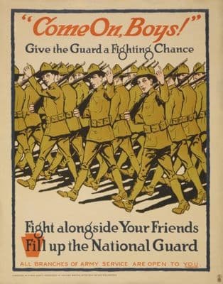 Vintage National Guard Recruiting Poster