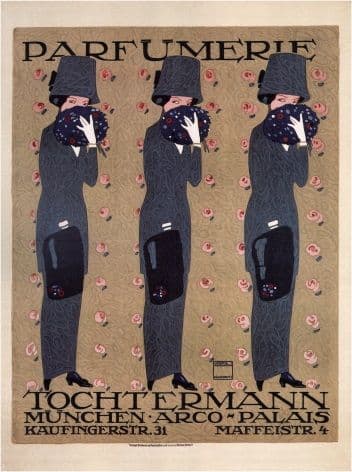 Vintage Parfumerie Tochtermann Advertising Poster