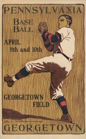 Vintage Pennsylvania Baseball Poster