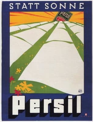 Vintage Persil Advertising Poster