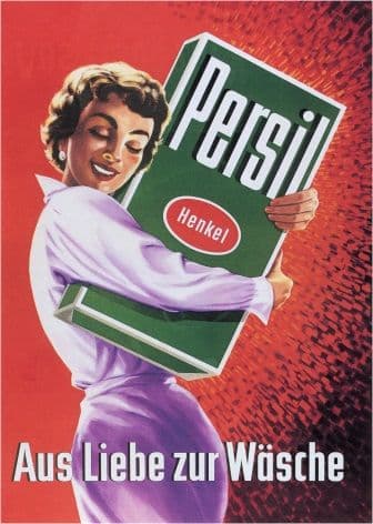 Vintage Persil Detergent Advertising Poster
