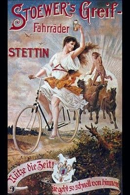 Vintage Polish bicycle advertisement