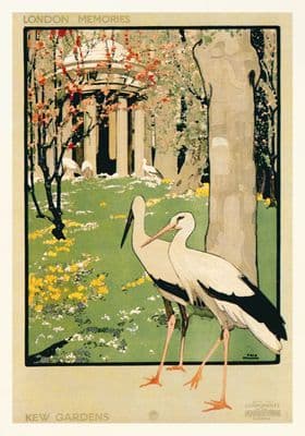 Vintage poster - Kew gardens, London