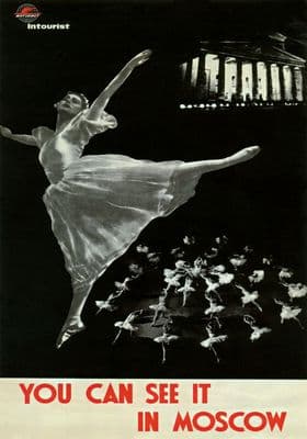 Vintage Poster, Moscow, Russia.