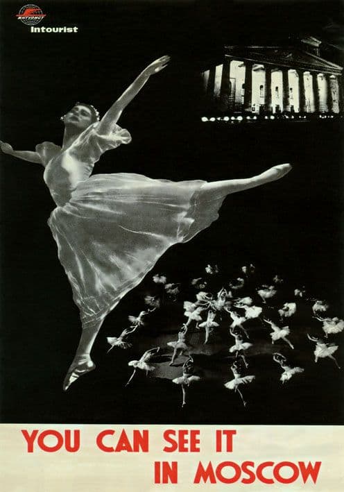 Vintage Poster, Moscow, Russia.
